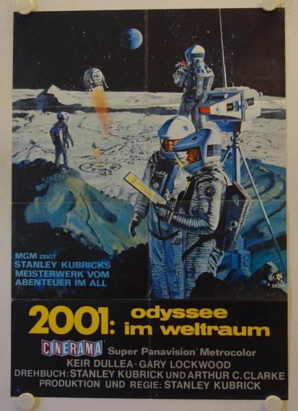 2001 - Odyssee im Weltraum originales deutsches Filmplakat